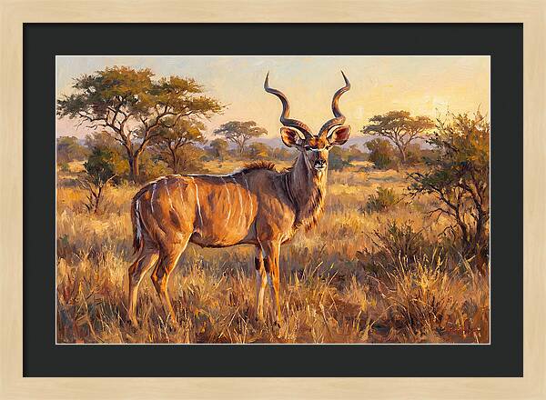 Kudu In Golden Light