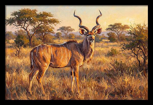 Kudu In Golden Light