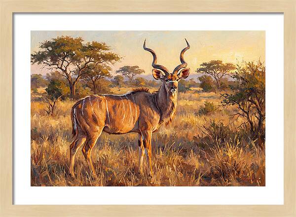 Kudu In Golden Light