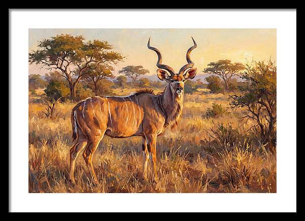 Kudu In Golden Light