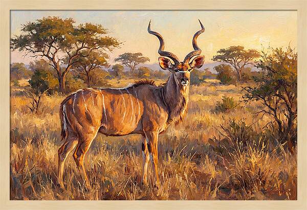 Kudu In Golden Light
