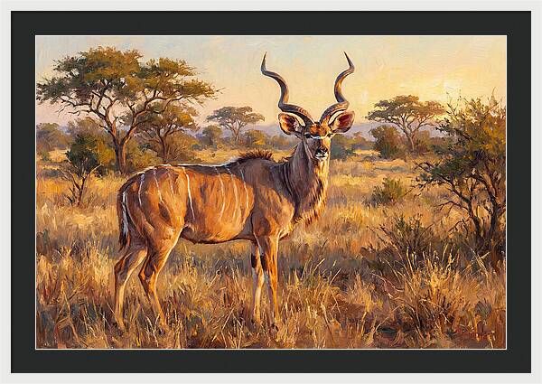 Kudu In Golden Light