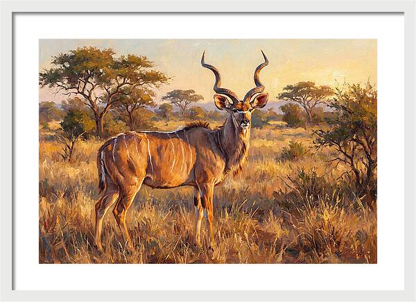 Kudu In Golden Light