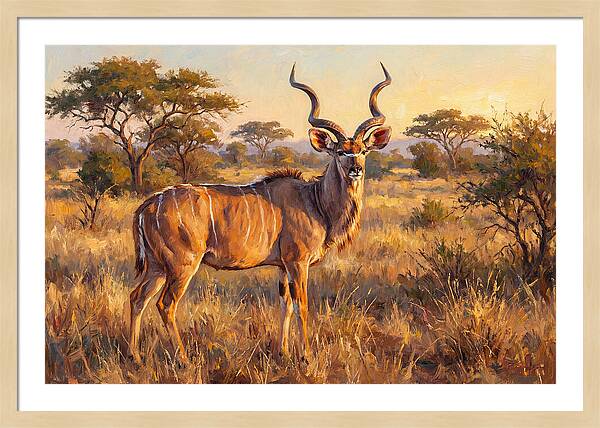 Kudu In Golden Light