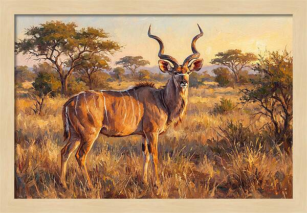 Kudu In Golden Light