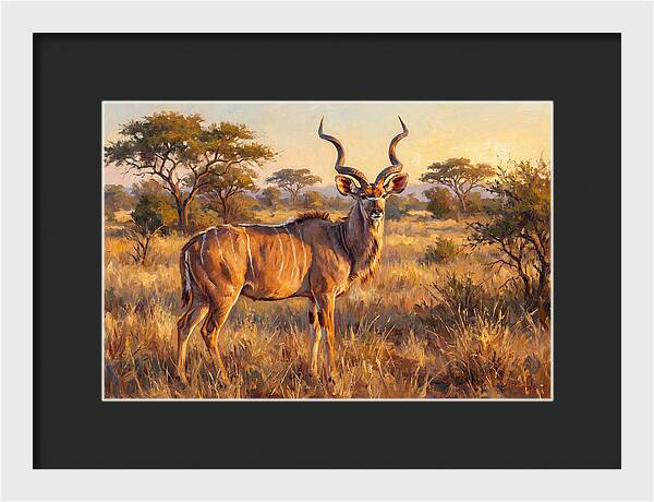 Kudu In Golden Light