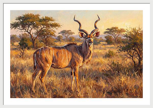Kudu In Golden Light