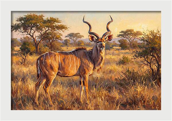 Kudu In Golden Light