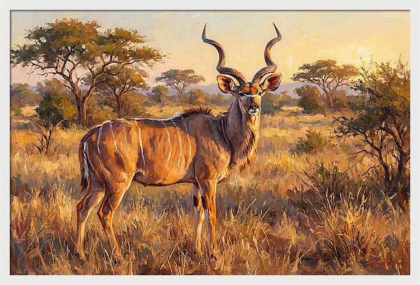 Kudu In Golden Light