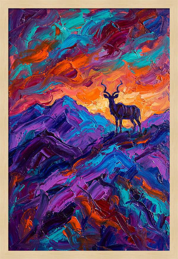 Kudu Silhouette At Dusk