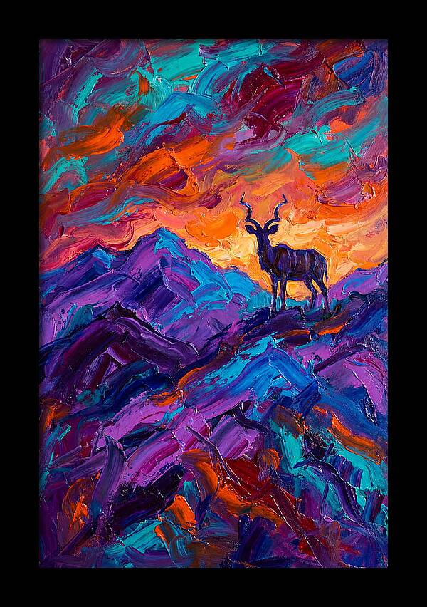 Kudu Silhouette At Dusk