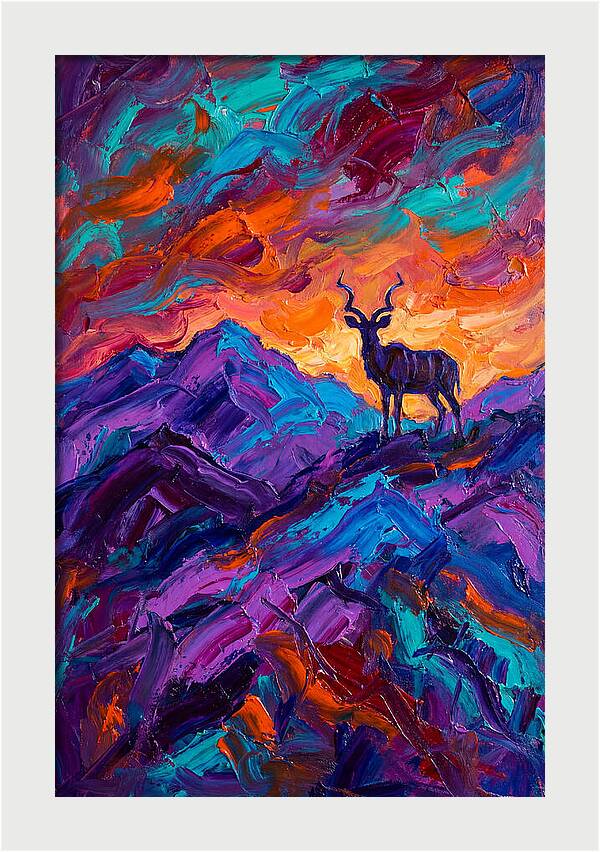 Kudu Silhouette At Dusk