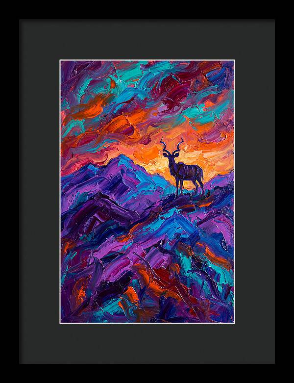 Kudu Silhouette At Dusk