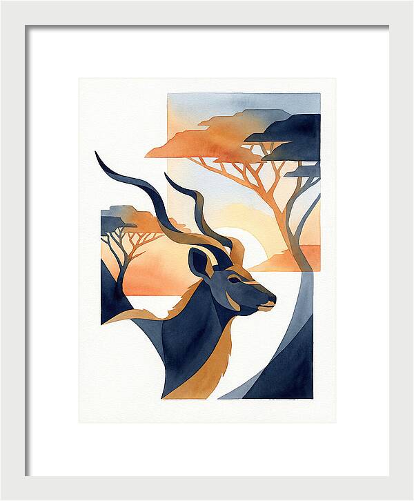 Kudu Silhouette At Sunset