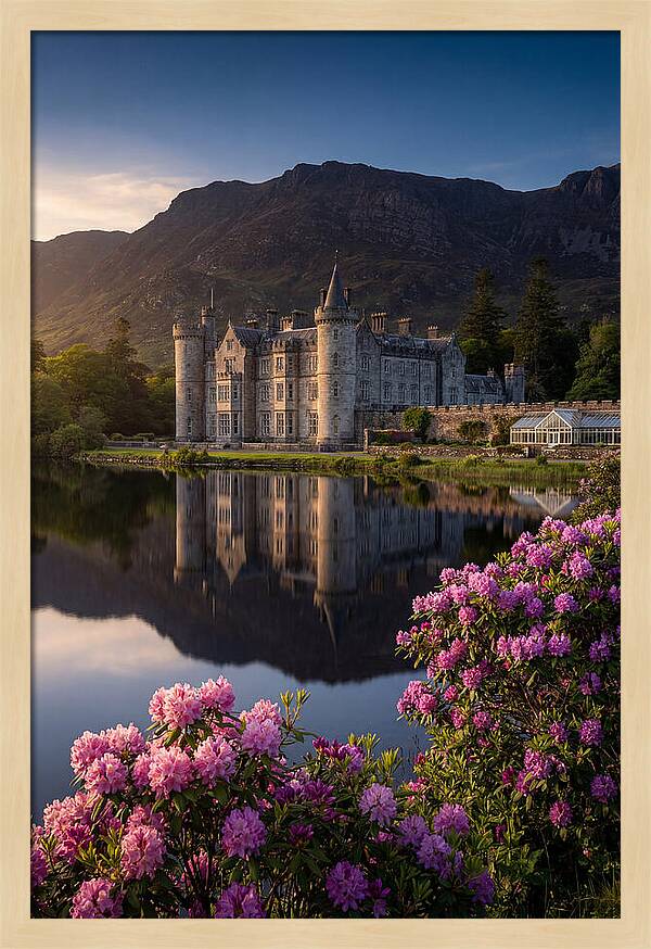 Kylemore Abbey Reflected In Lake