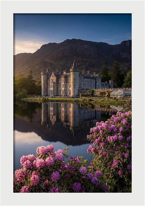 Kylemore Abbey Reflected In Lake