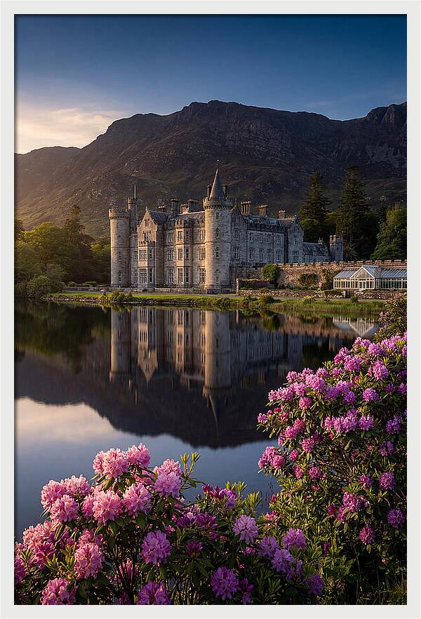 Kylemore Abbey Reflected In Lake