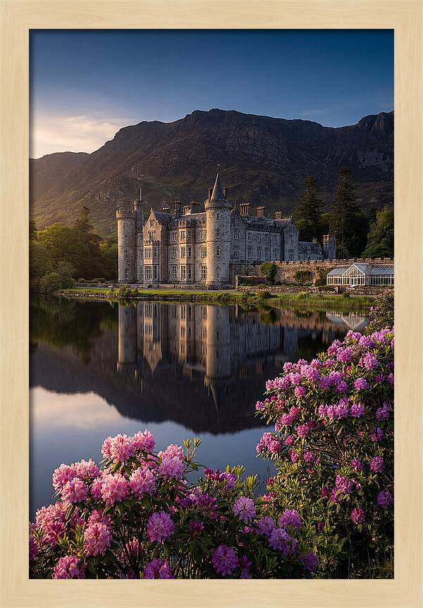 Kylemore Abbey Reflected In Lake