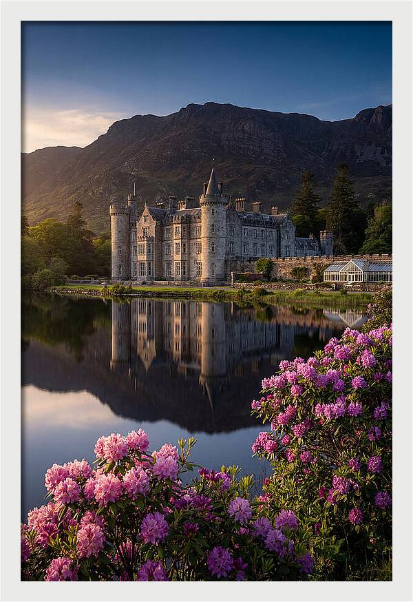 Kylemore Abbey Reflected In Lake