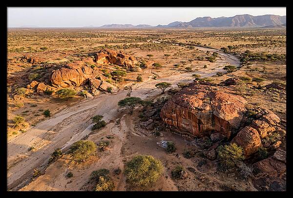 Laas Geel Rock Art Caves From Above