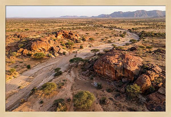 Laas Geel Rock Art Caves From Above