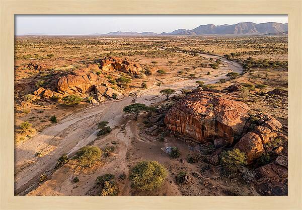 Laas Geel Rock Art Caves From Above