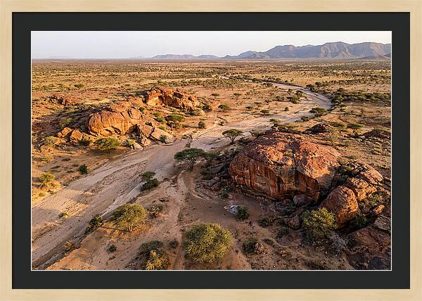 Laas Geel Rock Art Caves From Above