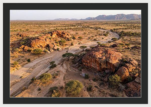 Laas Geel Rock Art Caves From Above