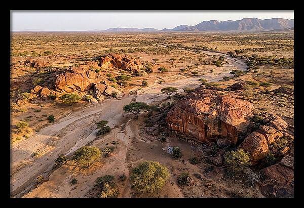 Laas Geel Rock Art Caves From Above