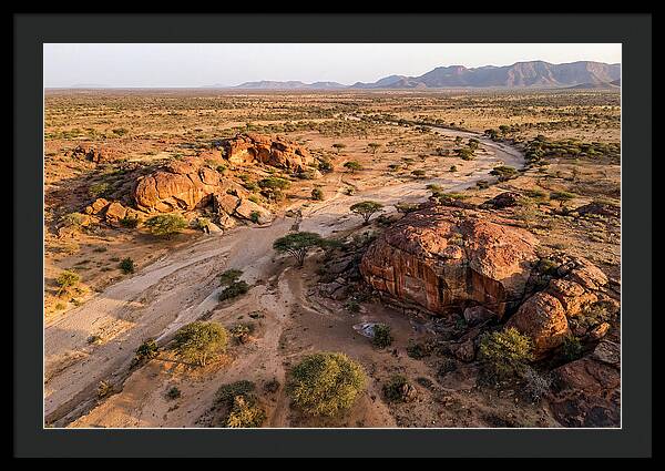 Laas Geel Rock Art Caves From Above