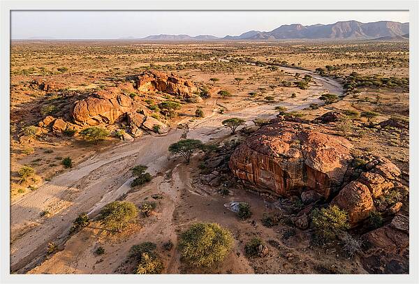 Laas Geel Rock Art Caves From Above