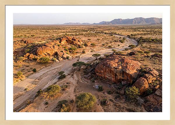 Laas Geel Rock Art Caves From Above