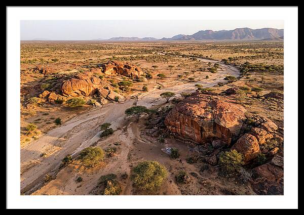 Laas Geel Rock Art Caves From Above