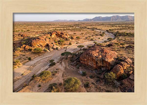 Laas Geel Rock Art Caves From Above