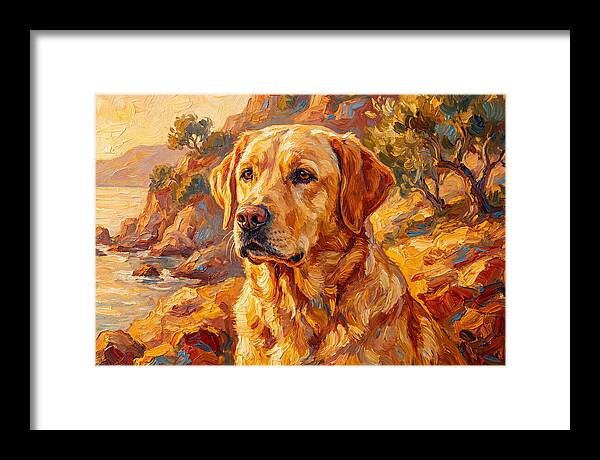 Labrador Retriever By The Sea
