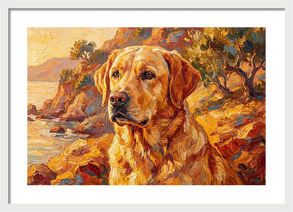 Labrador Retriever By The Sea