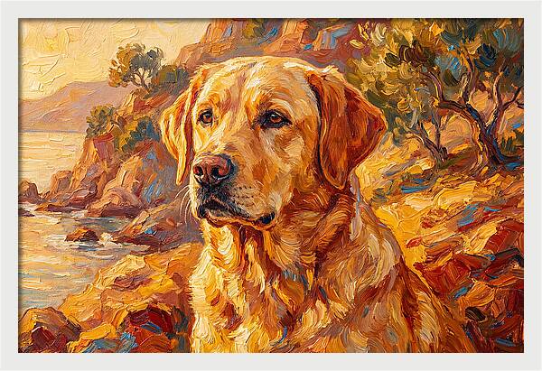 Labrador Retriever By The Sea