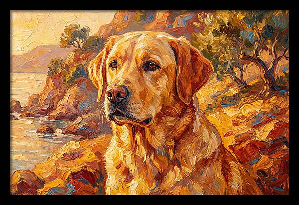 Labrador Retriever By The Sea