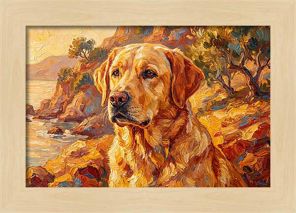 Labrador Retriever By The Sea