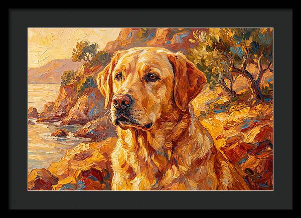 Labrador Retriever By The Sea