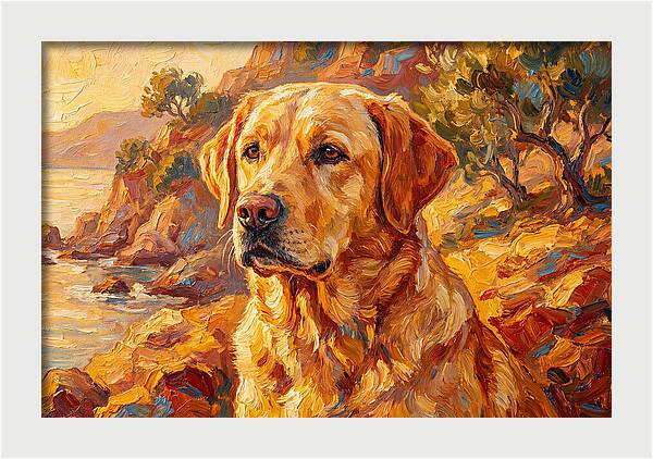 Labrador Retriever By The Sea