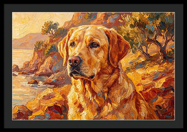 Labrador Retriever By The Sea
