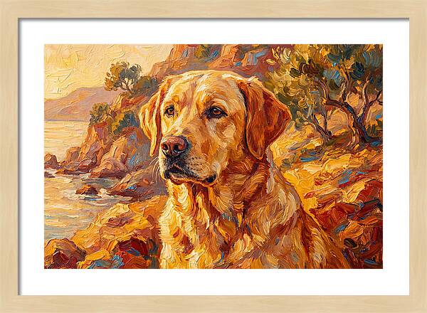 Labrador Retriever By The Sea