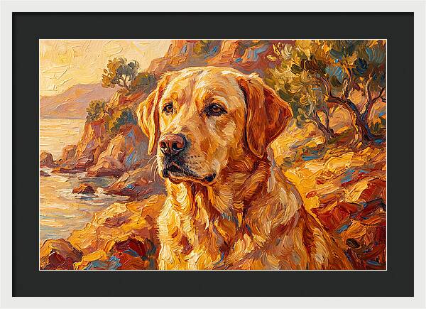 Labrador Retriever By The Sea