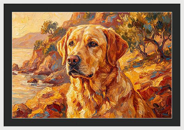 Labrador Retriever By The Sea