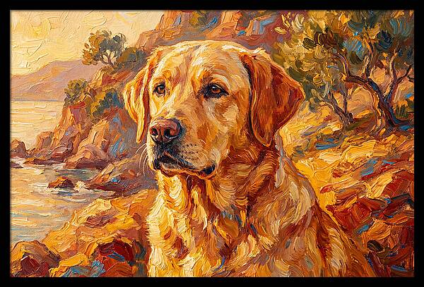 Labrador Retriever By The Sea