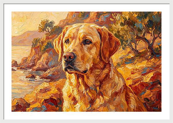 Labrador Retriever By The Sea