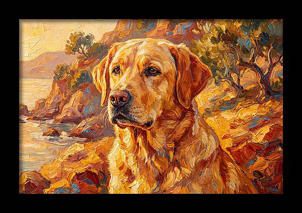Labrador Retriever By The Sea