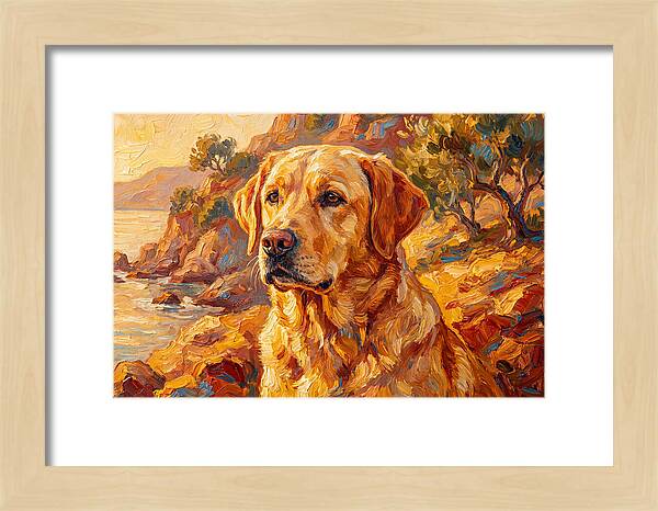 Labrador Retriever By The Sea