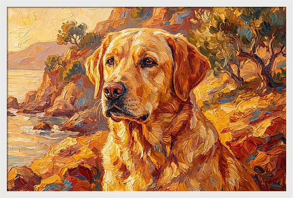 Labrador Retriever By The Sea
